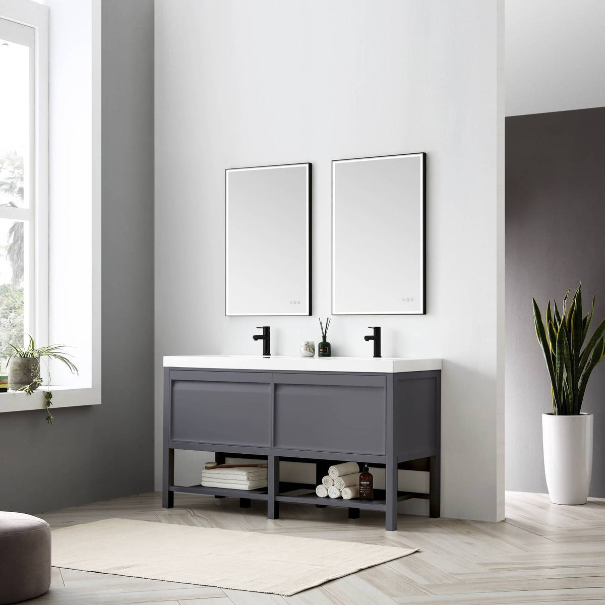 Blossom Vienna 60 Inch Bathroom Vanity - V8021 60 01 - Backyard Provider