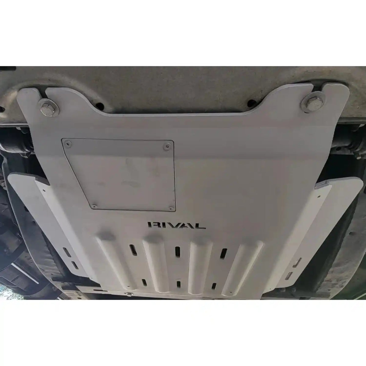 RIVAL Aluminum Transmission Catalytic Converter Skid Plate Ford F-150 EcoBoost V8 except PowerBoost - 2333.1857.2.6