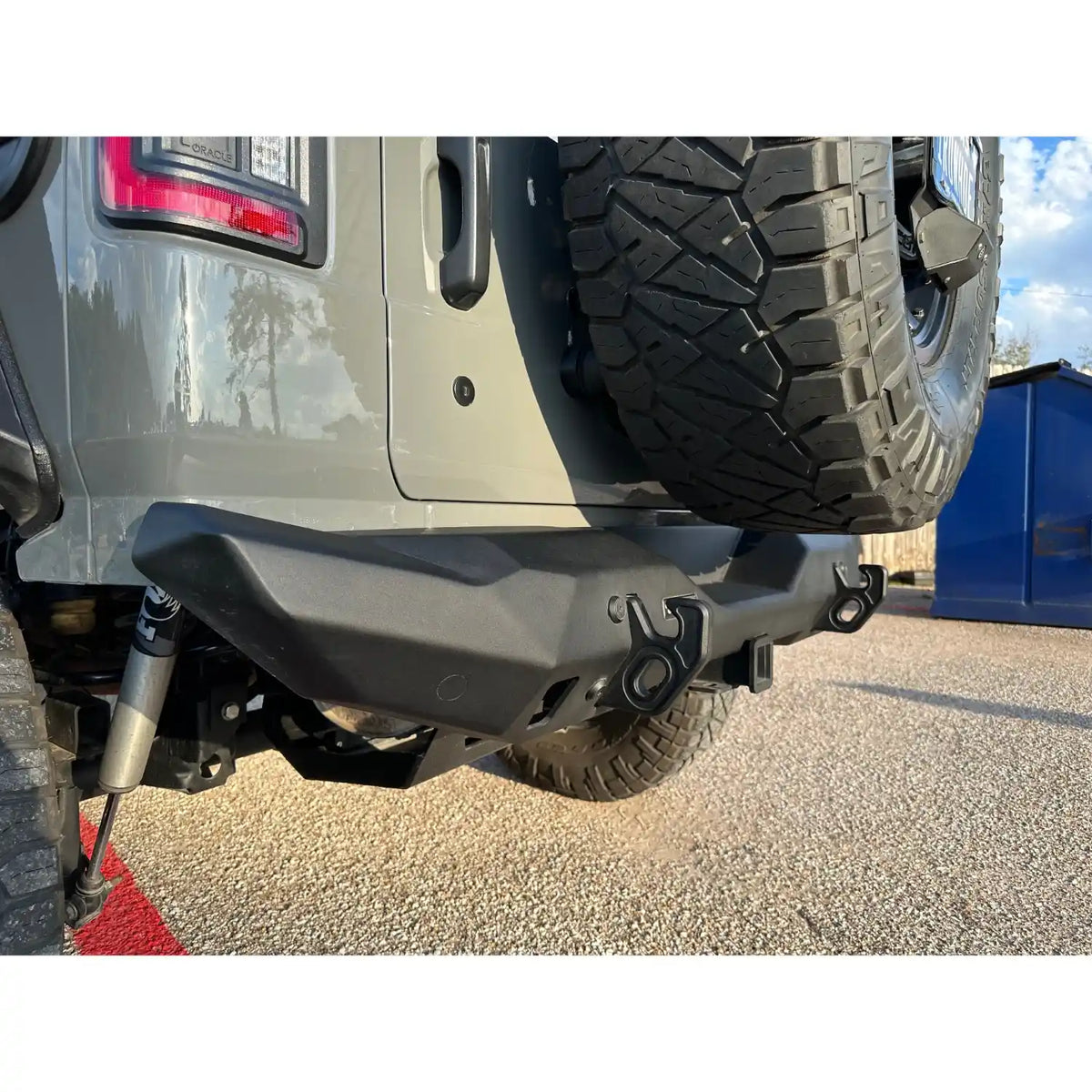 RIVAL Rear Aluminum Stubby Bumper 2018+ Jeep Wrangler JL - 2D.2709.2-NL