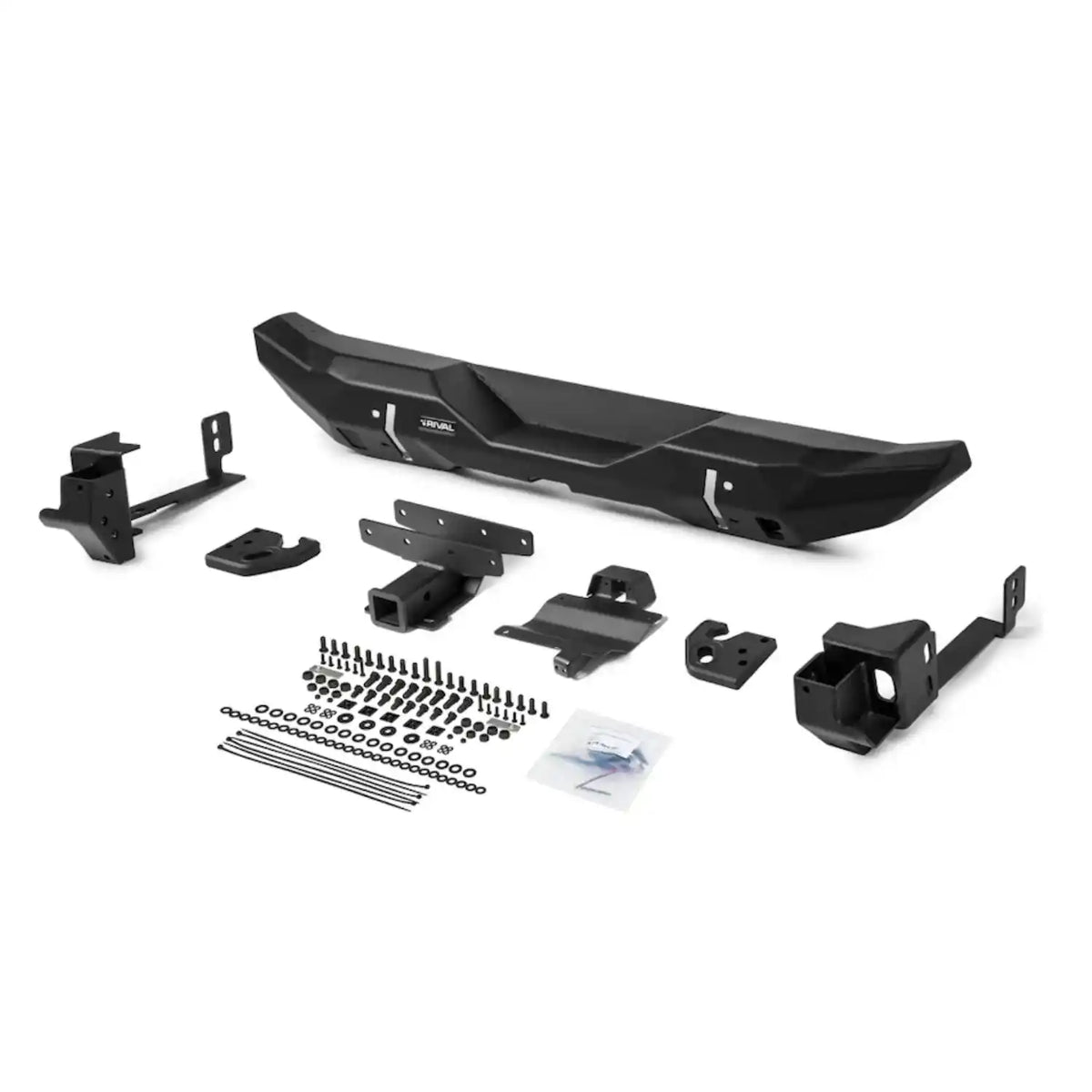 RIVAL Rear Aluminum Stubby Bumper 2018+ Jeep Wrangler JL - 2D.2709.2-NL
