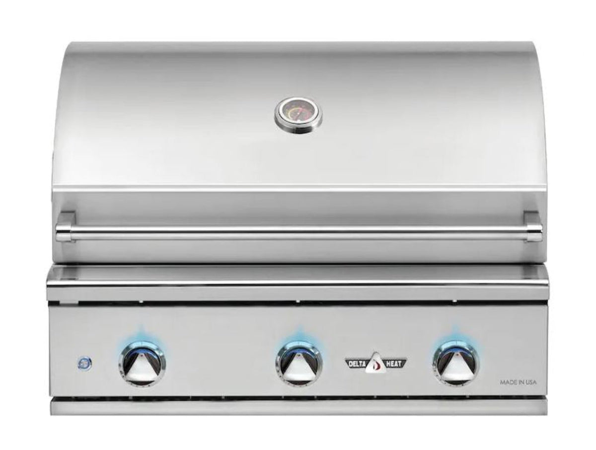 Delta Heat 32 Inch Propane Grill with Interior Lights - DHBQ32G-DL