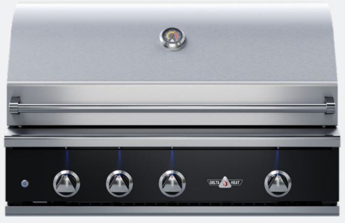 Delta Heat 38 Inch Black Propane Grill with Rotisserie - DHBQ38R-KL
