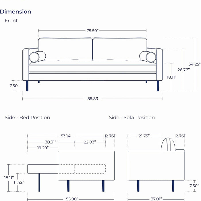 NOUHAUS Module Ergonomic Sofabed