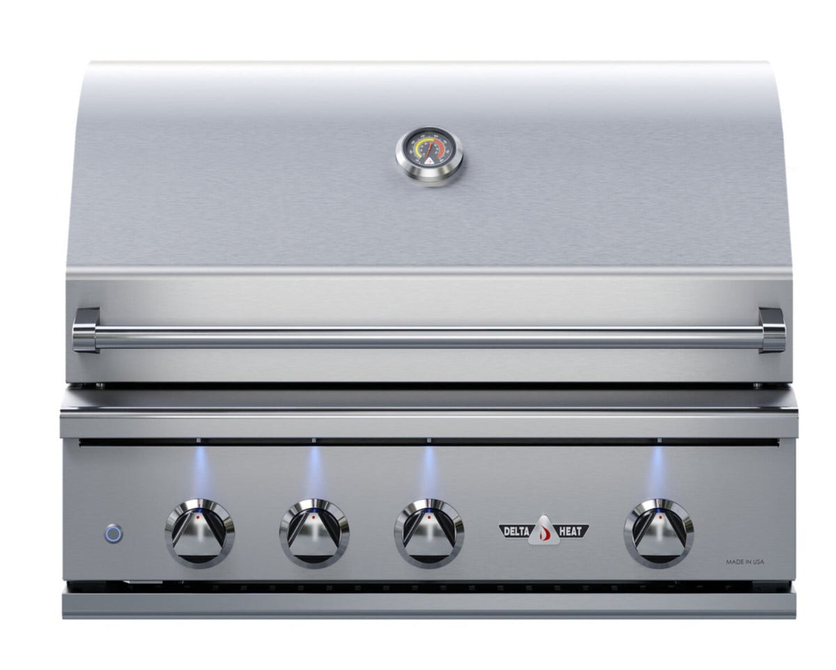 Delta Heat 32 Inch Propane Grill with Infrared Rotisserie and Sear Zone - DHBQ32RS-DL