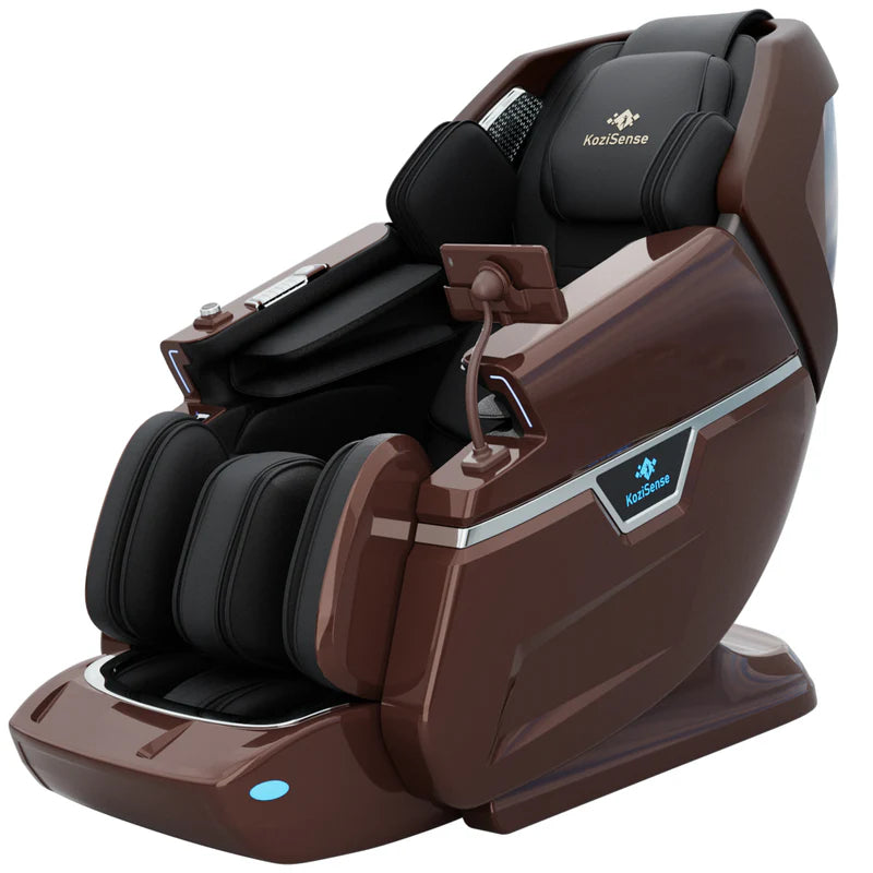 KoziSense KZL66 - Dual 4D + 3D Luxury Massage Chair - Brown/Black