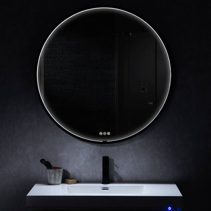 Blossom Oskar 32 Inch Round LED Mirror - LED M7 R32 MB - Backyard Provider