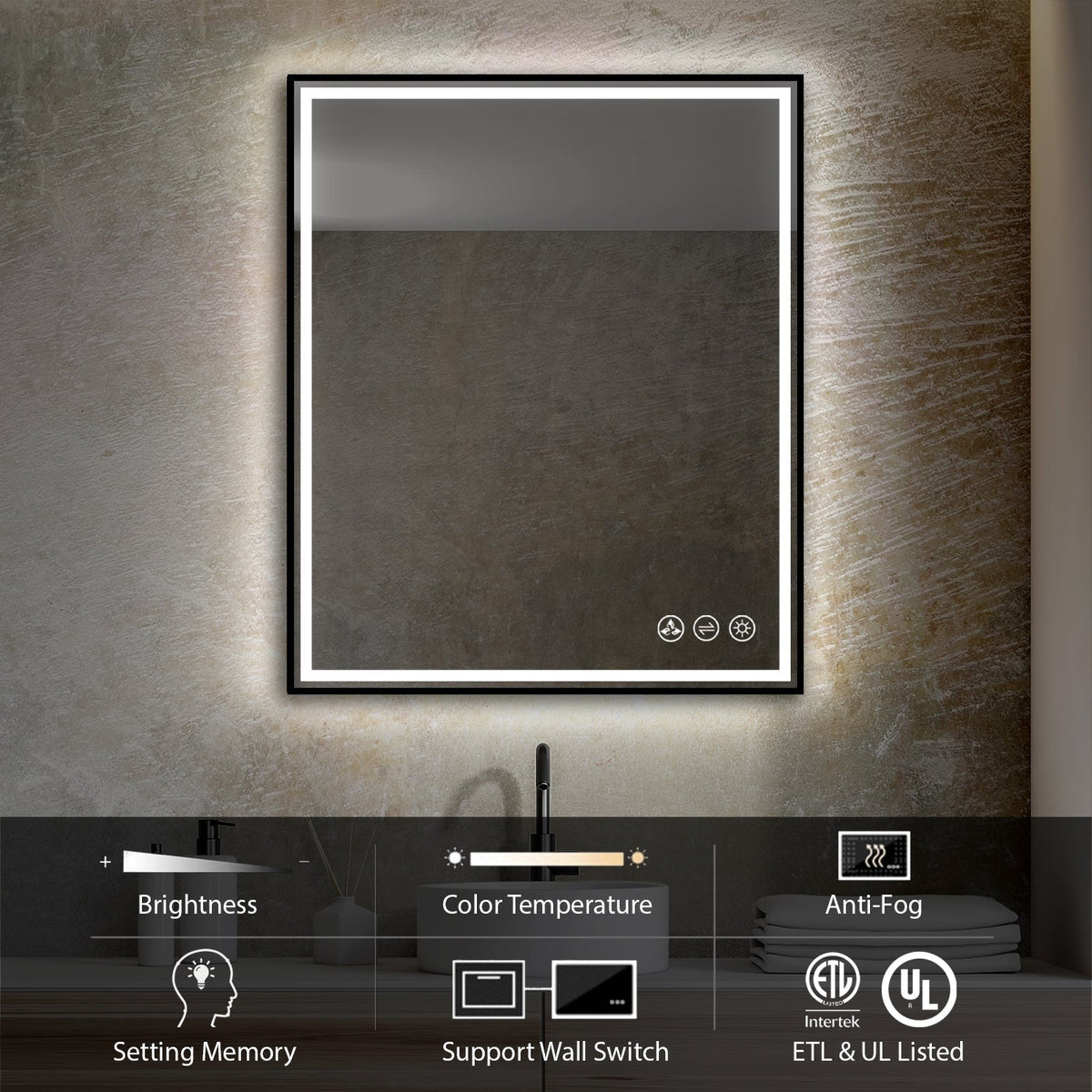 Blossom Stellar 30 Inch LED Mirror - LED M4 3036 MB - Backyard Provider