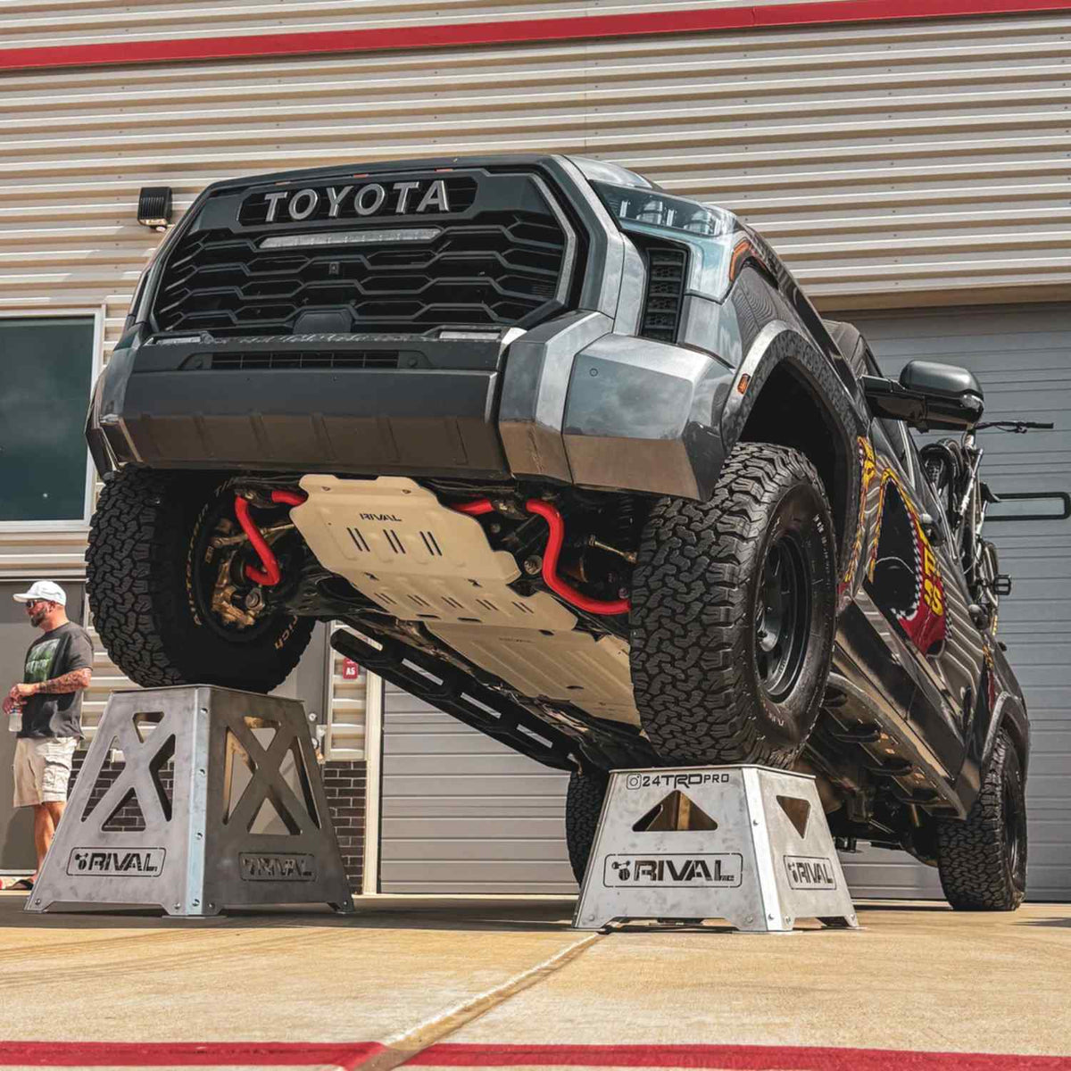 RIVAL Aluminum Transmission Catalytic Converter Skid Plate Tundra CrewMax 2021+ (except Hybrid) - 2333.9567.1.6
