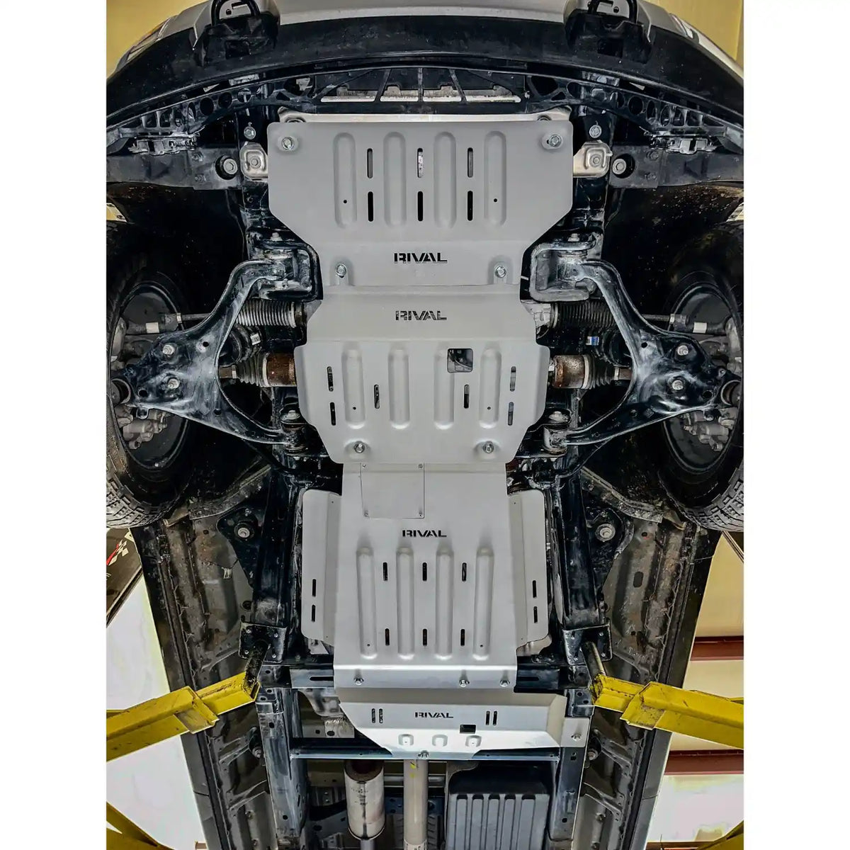 RIVAL Aluminum Skid Plates: F-150 EcoBoost & V8 (2015+) - 2333.1855.2.6-KIT