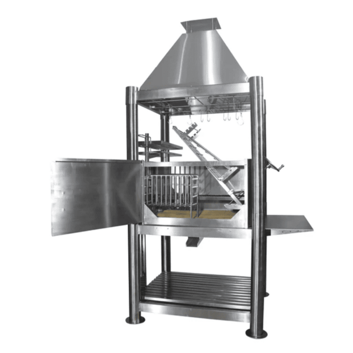 Tagwood BBQ Premium Freestanding Santa Maria Argentine Grill Stainless Steel - BBQ02SS