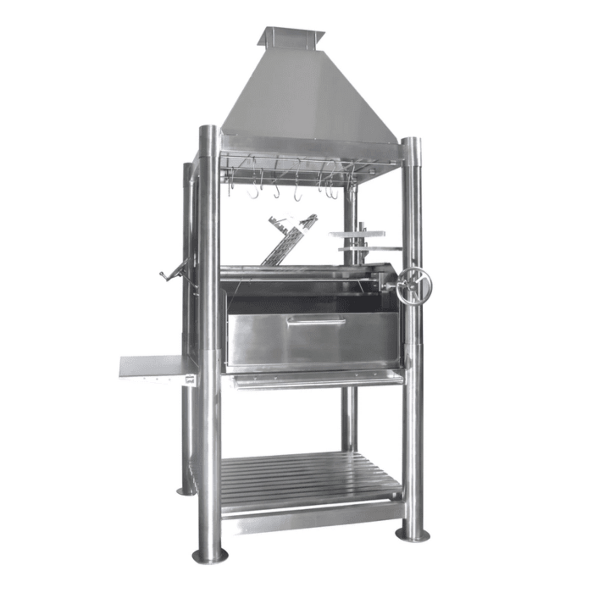 Tagwood BBQ Premium Freestanding Santa Maria Argentine Grill Stainless Steel - BBQ02SS