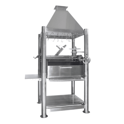 Tagwood BBQ Premium Freestanding Santa Maria Argentine Grill Stainless Steel - BBQ02SS