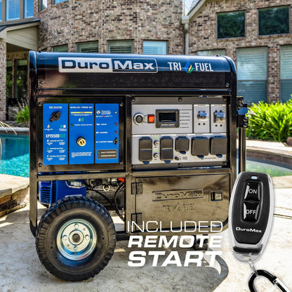 DuroMax 15,500 Watt Tri Fuel Portable  Generator w/ CO Alert