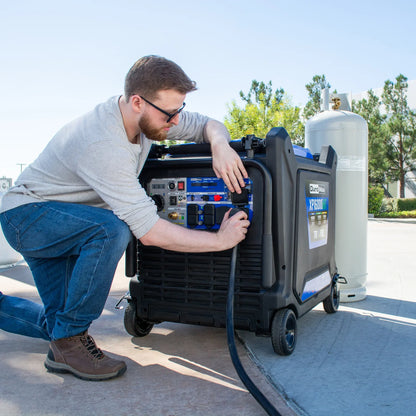 DuroMax 16,000 Watt V-Twin Tri Fuel Portable Digital Inverter Generator