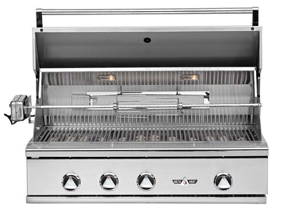 Delta Heat 38 Inch Black Natural Gas Grill W/ Rotisserie and Sear Zone