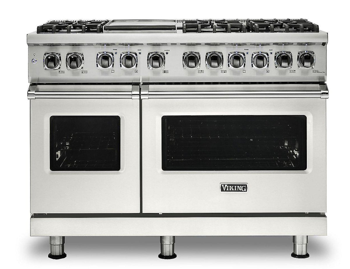 Klein Tools VIKING 48" Dual Fuel Range - Viking 5 Series White - VDR5486GPWLP