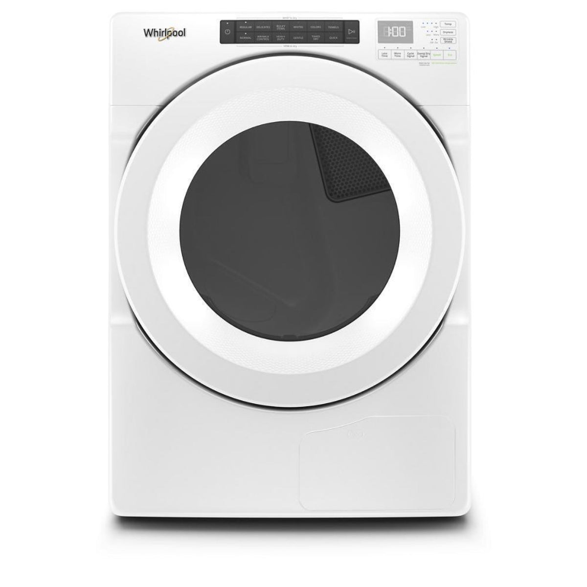 WHIRLPOOL 7.4 cu.ft Front Load Heat Pump Dryer with Intiutitive Touch Controls, Advanced Moisture Sensing White - WHD560CHW