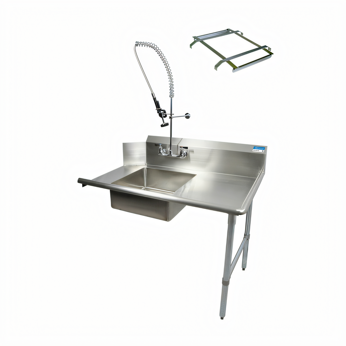 BK Resources Compartment Sinks - BKSDT-72-L-SS-P3-G