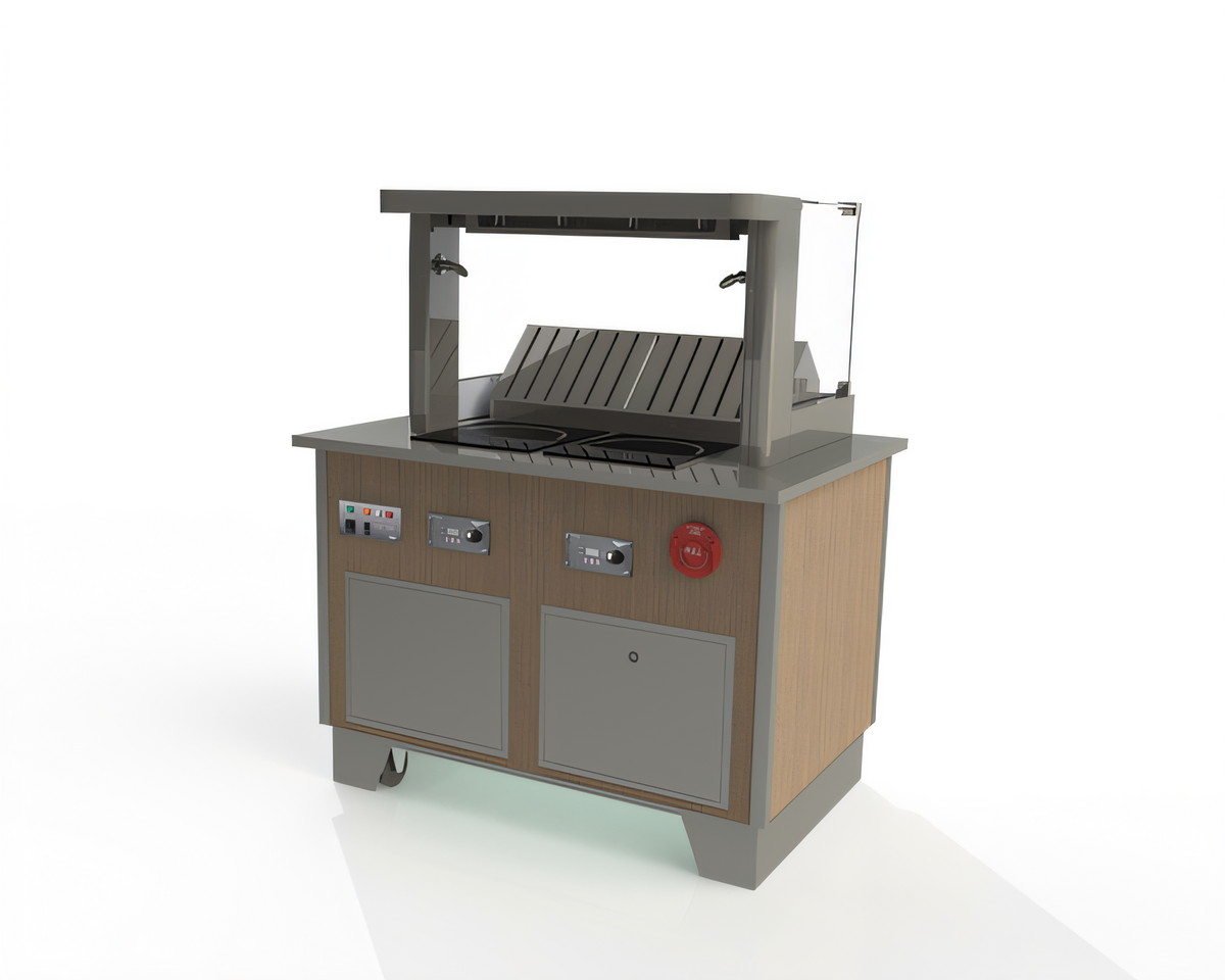 Vollrath 69722S-1-SR 4-Series Signature Server Induction-Based Warming Equipment - 69722S-1-SR