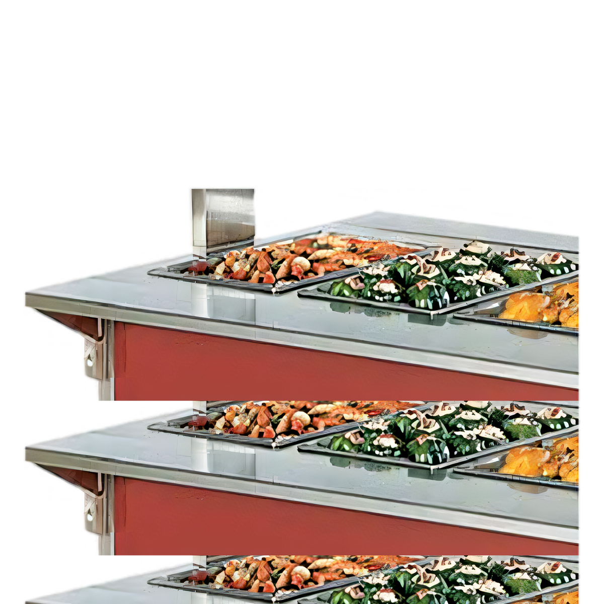Vollrath 37511-2-R 4-Series Signature Server Wall-Mounted Shelving - 37511-2-R