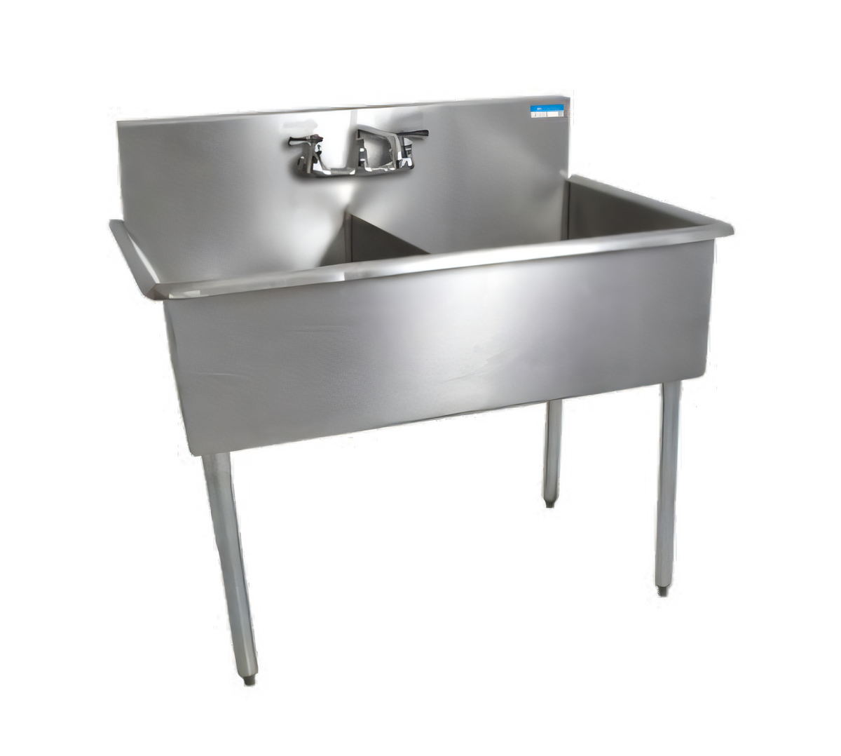 BK Resources BK8BS-2-24-12 Compartment Sinks - BK8BS-2-24-12