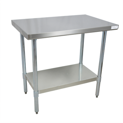BK Resources CVT-4830 Stainless Steel Prep Tables - CVT-4830