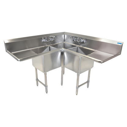 BK Resources Compartment Sinks - BKCS-3-18-14-24T
