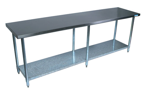 BK Resources QVT-9636 Stainless Steel Prep Tables