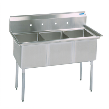 BK Resources BKS-3-24-14 Compartment Sinks - BKS-3-24-14