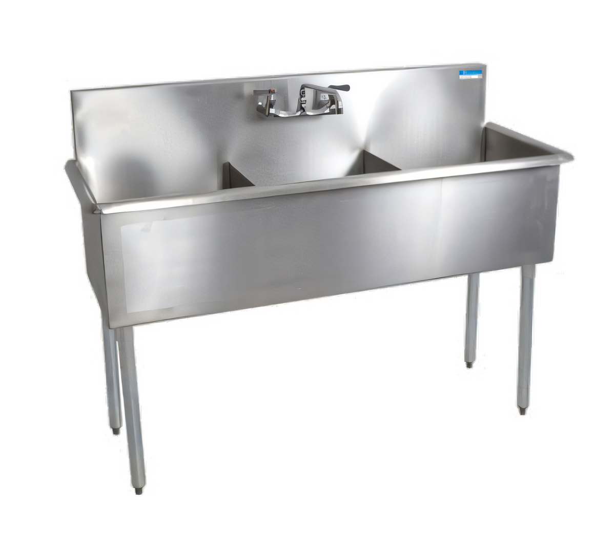 BK Resources BK8BS-3-1821-12 Compartment Sinks - BK8BS-3-1821-12