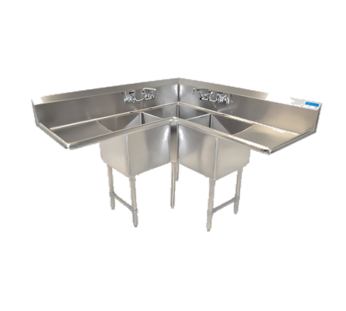 BK Resources BKCS-3-24-14-24T Compartment Sinks - BKCS-3-24-14-24T