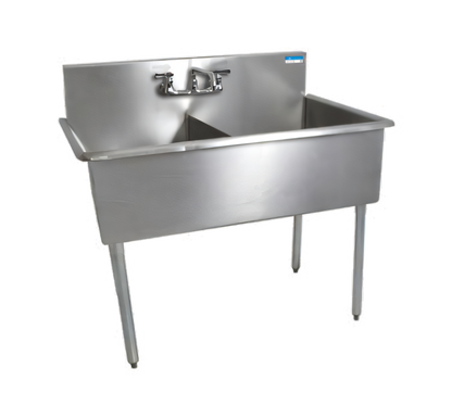 BK Resources BK8BS-2-1821-12 Compartment Sinks - BK8BS-2-1821-12