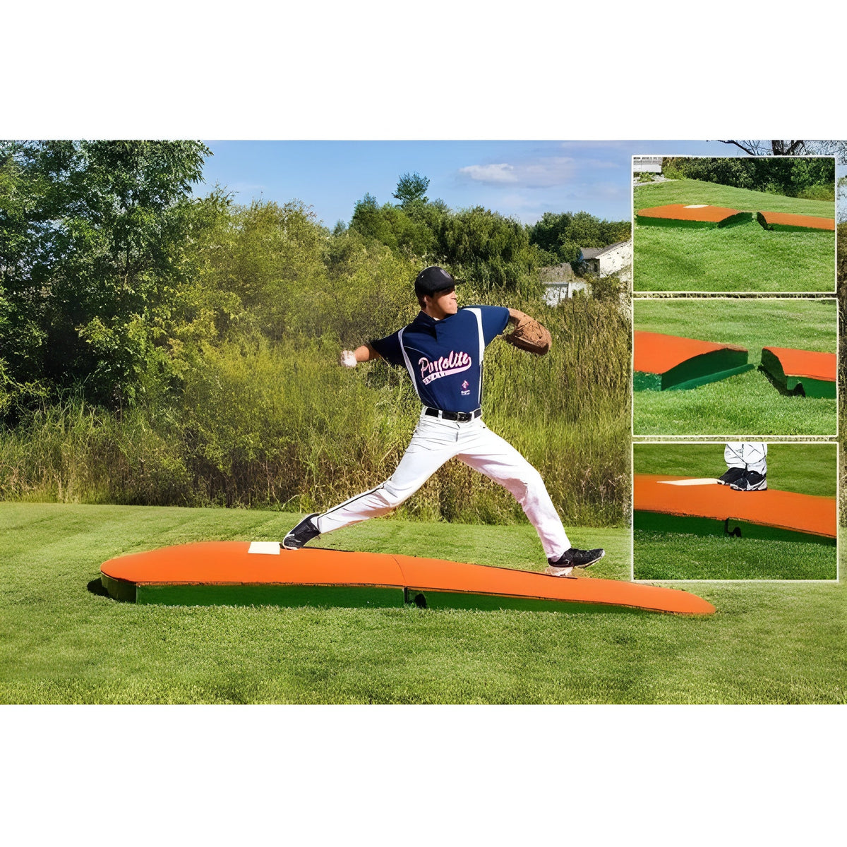 Portolite Two-Piece 10" Oversized Portable Practice Pitching Mound TPM11752PC