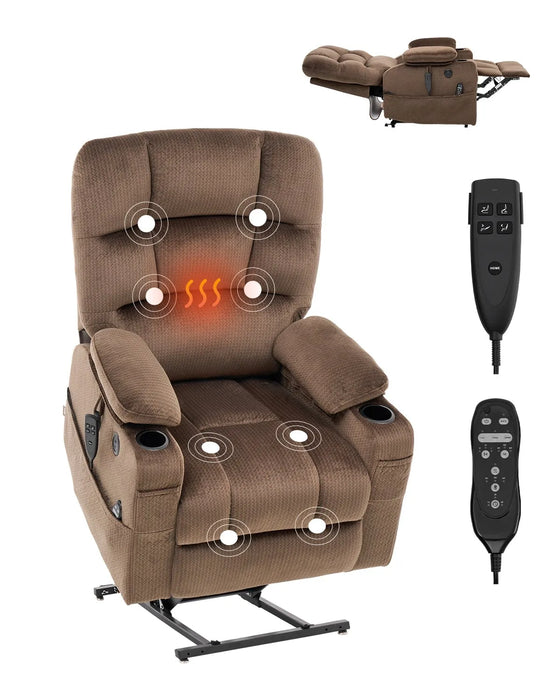 VEVOR Power Lift Recliner Chair for Elderly with Heat & Massage