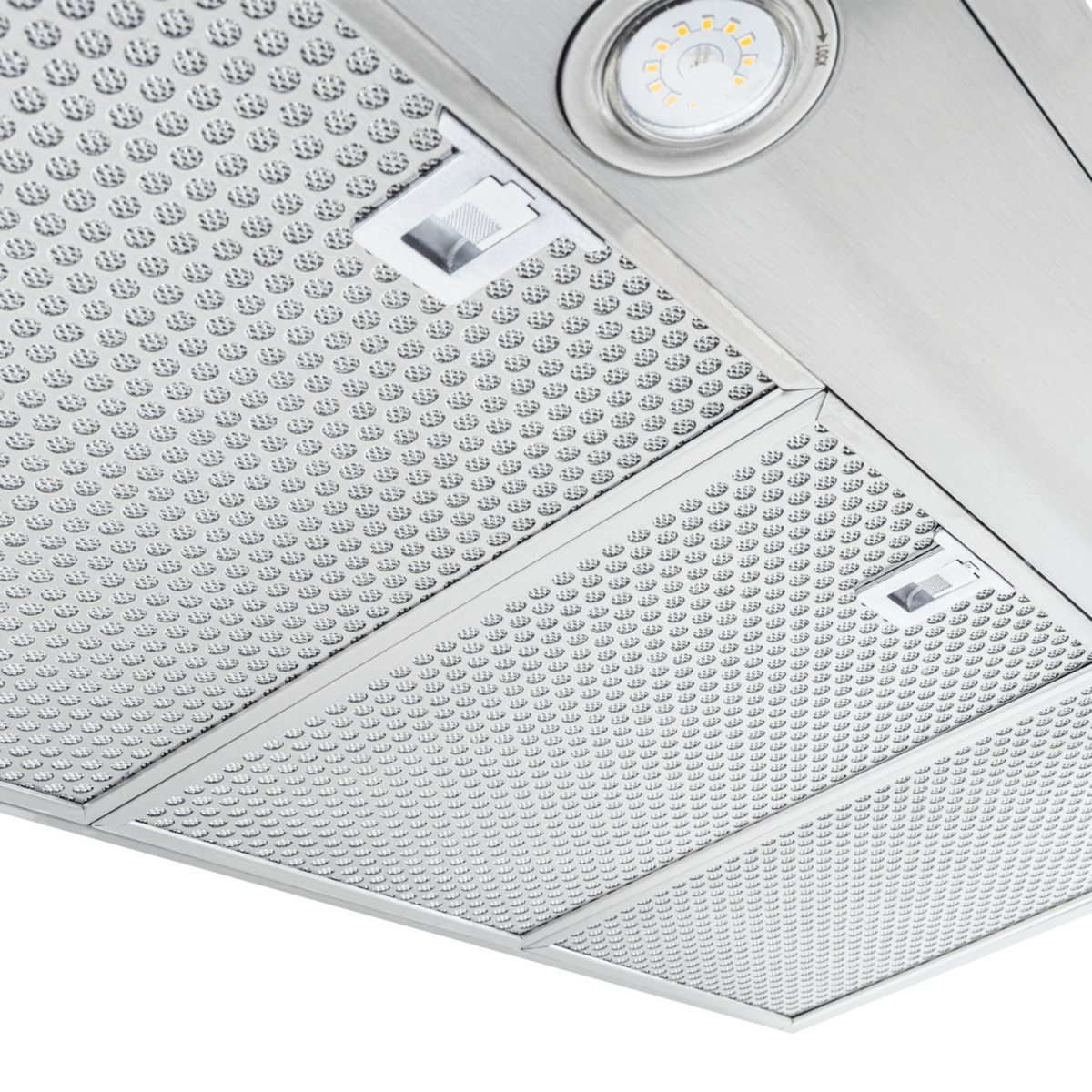 Proline PLFW 520 - Wall-Mounted Range Hood, 600/1200 CFM | Convertible to Ductless, Stainless Steel, Matte Black Finish - PLFW 520.24