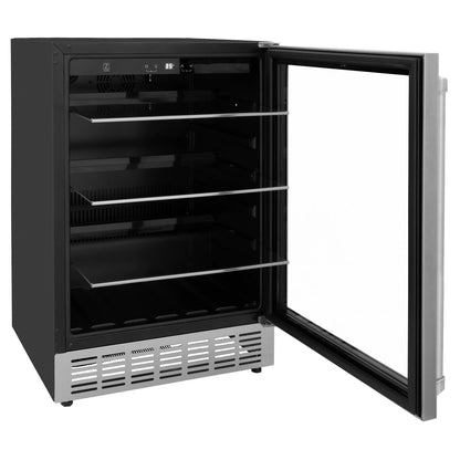 ZLINE 24" Monument 154 Can Beverage Fridge in Stainless Steel,  - RBV-US-24